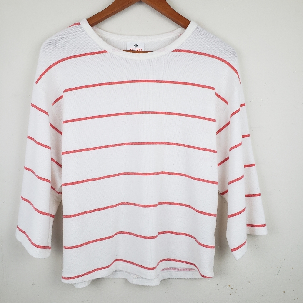 Anthropologie Sundry Striped Sweatshirt Small